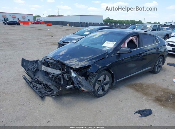 KMHC85LC6NU273206 2022 HYUNDAI IONIQ HYBRID Black წინა მარცხენა ხედი სამი მეოთხედიდან