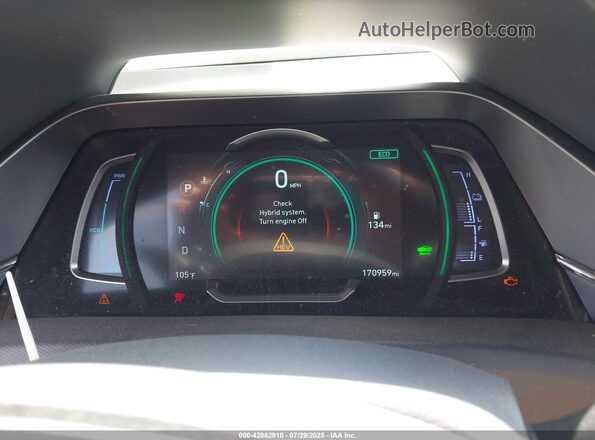 KMHC85LC6NU273206 2022 HYUNDAI IONIQ HYBRID Black უკანა სავარძლების ხედი