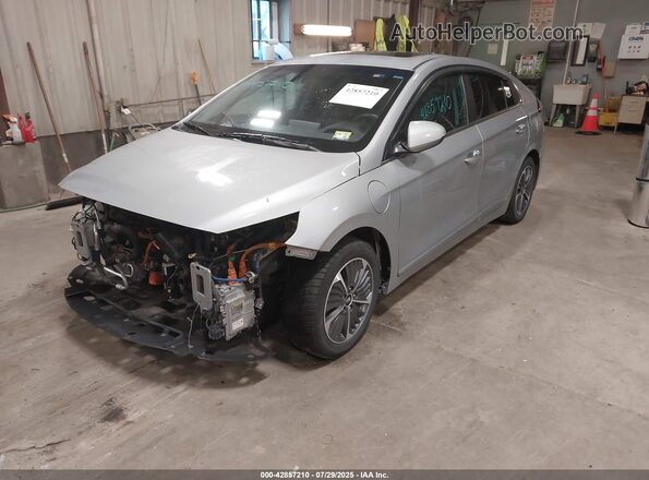 KMHCX5LD8NU268407 2022 HYUNDAI IONIQ PLUG-IN HYBRID Gray წინა მარცხენა ხედი სამი მეოთხედიდან