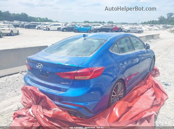 KMHD04LB1JU530909 2018 HYUNDAI ELANTRA Blue 
