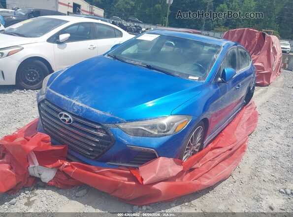 KMHD04LB1JU530909 2018 HYUNDAI ELANTRA Blue 