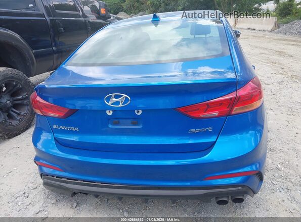 KMHD04LB1JU530909 2018 HYUNDAI ELANTRA Blue 