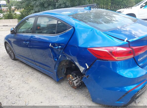 KMHD04LB1JU530909 2018 HYUNDAI ELANTRA Blue 
