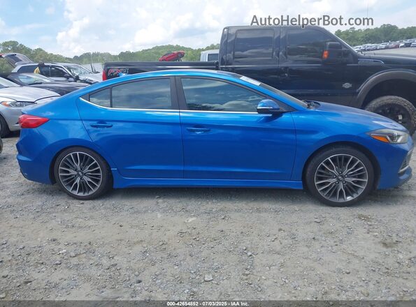 KMHD04LB1JU530909 2018 HYUNDAI ELANTRA Blue 