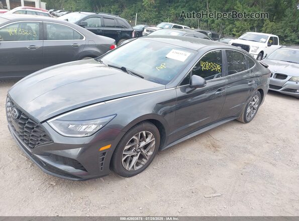 KMHL64JA3MA166275 2021 HYUNDAI SONATA Gray Передня ліва чверть