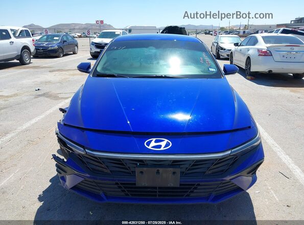 KMHLL4DG4RU791606 2024 HYUNDAI ELANTRA Blue Instrument cluster view