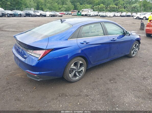 KMHLN4AJ8NU014690 2022 HYUNDAI ELANTRA HYBRID Blue 