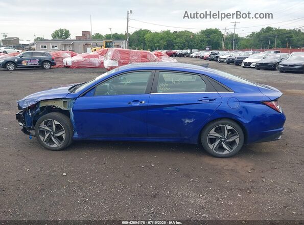 KMHLN4AJ8NU014690 2022 HYUNDAI ELANTRA HYBRID Blue 
