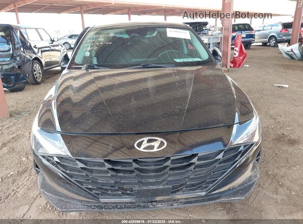 KMHLS4AG1PU416437 2023 HYUNDAI ELANTRA Black Front view