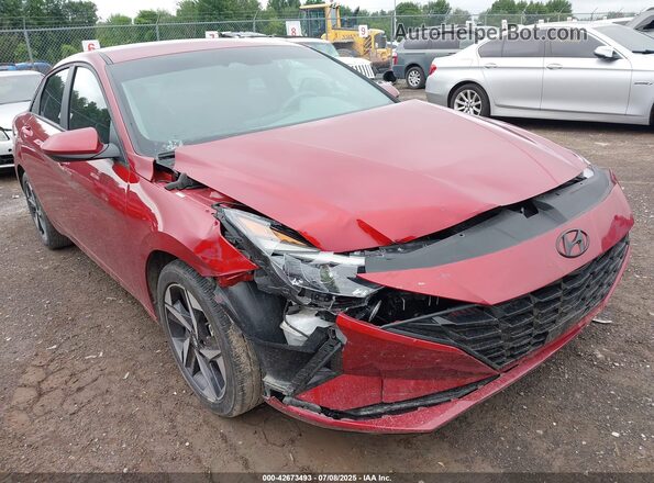 KMHLS4AG1PU589536 2023 HYUNDAI ELANTRA Red Դիմացի տեսք