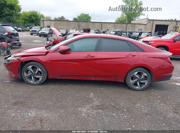 KMHLS4AG1PU589536 2023 HYUNDAI ELANTRA Red Սալոնի 360 աստիճան տեսք