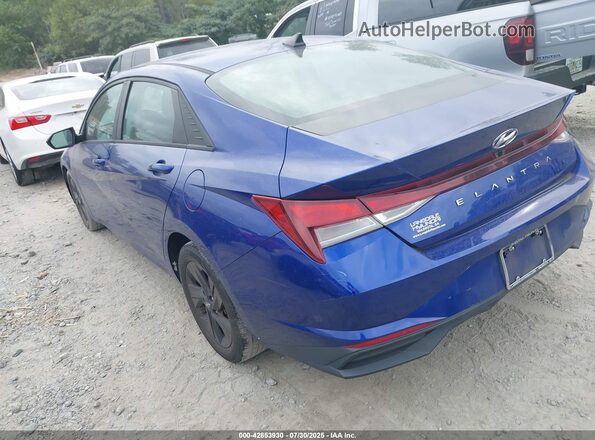 KMHLS4AG4MU190695 2021 HYUNDAI ELANTRA Blue Հետևի ձախ