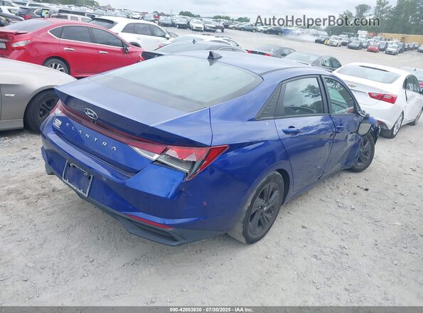KMHLS4AG4MU190695 2021 HYUNDAI ELANTRA Blue Հետևի աջ