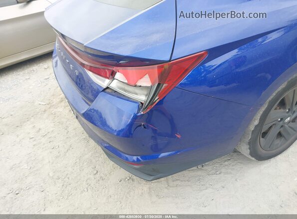 KMHLS4AG4MU190695 2021 HYUNDAI ELANTRA Blue Դիմացի տեսք