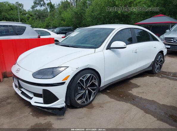 KMHM34AA0SA095756 2025 HYUNDAI IONIQ 6 White Przód lewy
