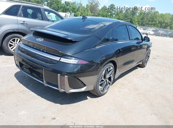 KMHM54AC9SA093905 2025 HYUNDAI IONIQ 6 Black Հետևի աջ