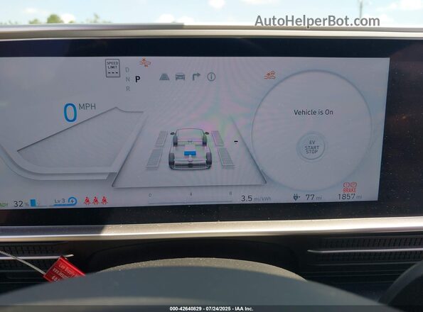 KMHM54AC9SA093905 2025 HYUNDAI IONIQ 6 Black Հետևի նստատեղերի տեսք