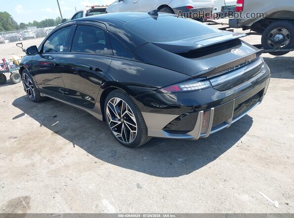 KMHM54AC9SA093905 2025 HYUNDAI IONIQ 6 Black Հետևի ձախ