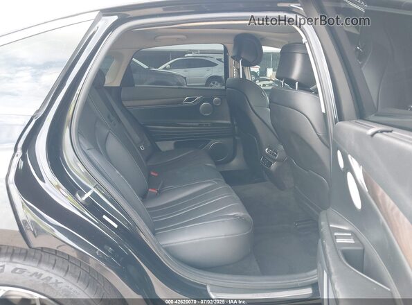 KMTGB4SCXMU046068 2021 GENESIS G80 Black Vista de la etiqueta del VIN