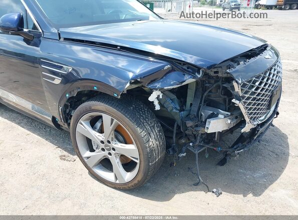 KMUHBDSB2NU101265 2022 GENESIS GV80 Blue Դիմացի տեսք