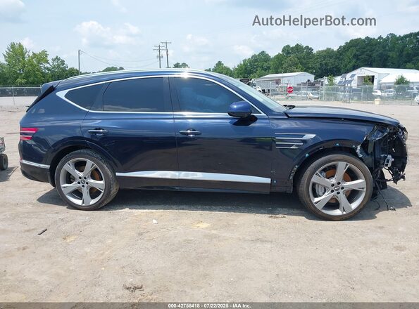 KMUHBDSB2NU101265 2022 GENESIS GV80 Blue Սարքավորումների վահանակի տեսք