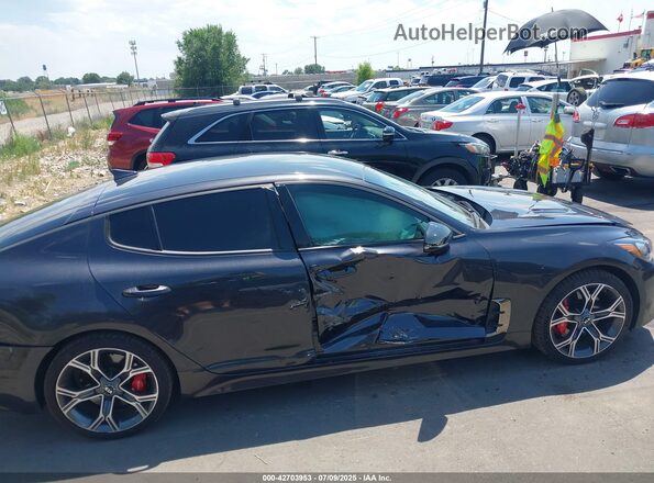 KNAE35LCXM6089446 2021 KIA STINGER Gray Widok wnętrza z tyłu