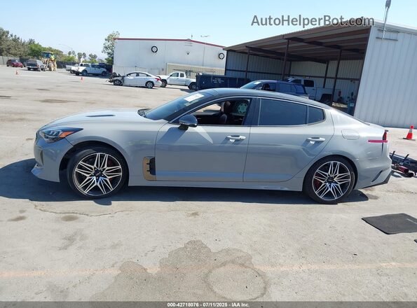 KNAE45LC9N6110754 2022 KIA STINGER Gray 