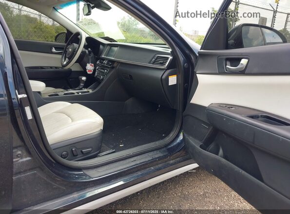 KNAGU4LE7J5020359 2018 KIA OPTIMA HYBRID Dark Blue Widok wnętrza z przodu
