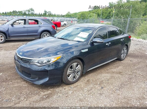 KNAGU4LE7J5020359 2018 KIA OPTIMA HYBRID Dark Blue Przód lewy