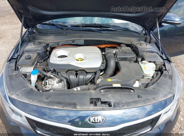 KNAGU4LE7J5020359 2018 KIA OPTIMA HYBRID Dark Blue Widok z tyłu