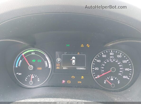 KNAGU4LE7J5020359 2018 KIA OPTIMA HYBRID Dark Blue Widok tylnych siedzeń