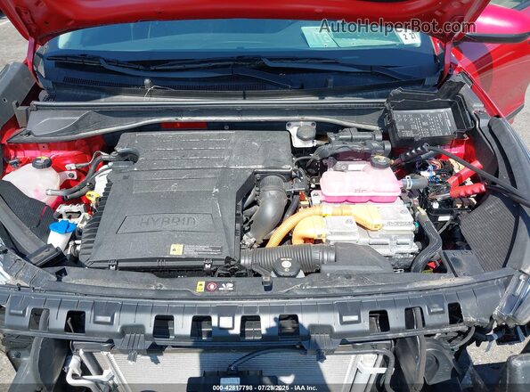 KNDCB3LC6N5509504 2022 KIA NIRO Красный Вид сзади