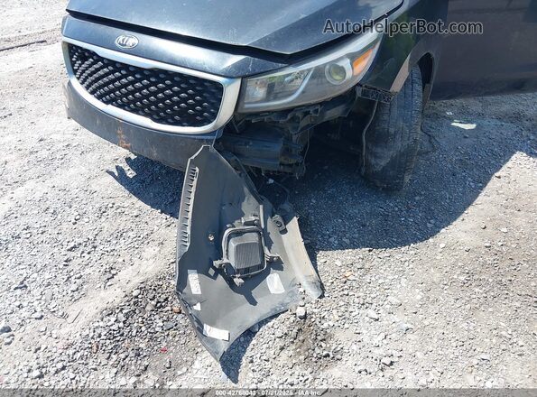 KNDMB5C17G6212995 2016 KIA SEDONA Black წინა ხედი