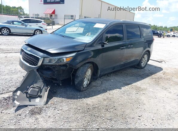 KNDMB5C17G6212995 2016 KIA SEDONA Black წინა მარცხენა ხედი სამი მეოთხედიდან