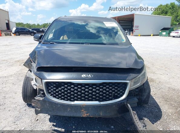 KNDMB5C17G6212995 2016 KIA SEDONA Black უკანა სალონის ხედი