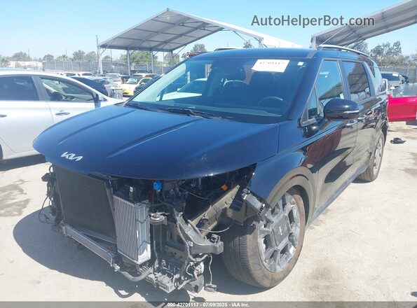 KNDNC5KA4S6035771 2025 KIA CARNIVAL MPV HYBRID Black Առջևի ձախ երեք քառորդ տեսարան