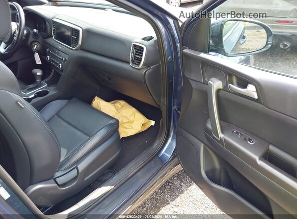 KNDP6CACXM7906127 2021 KIA SPORTAGE Dark Blue Front interior view
