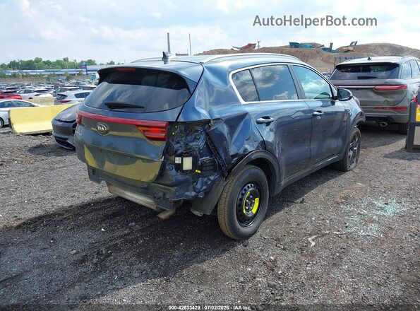 KNDP6CACXM7906127 2021 KIA SPORTAGE Dark Blue Rear right