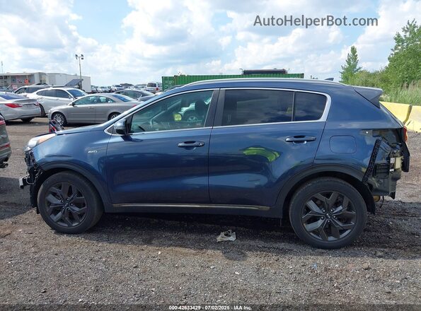 KNDP6CACXM7906127 2021 KIA SPORTAGE Dark Blue 360 interior view