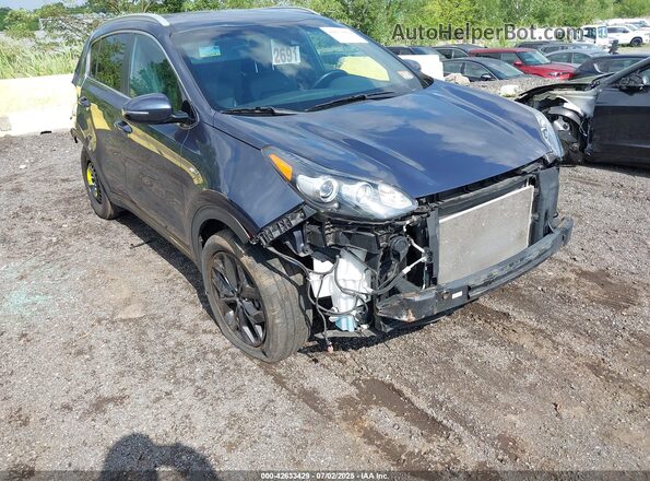 KNDP6CACXM7906127 2021 KIA SPORTAGE Dark Blue 
