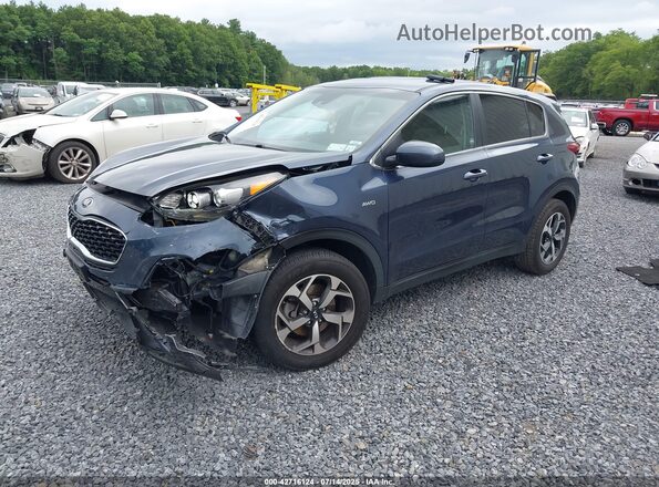KNDPMCAC1M7899087 2021 KIA SPORTAGE Gray Vista tres cuartos delantera izquierda
