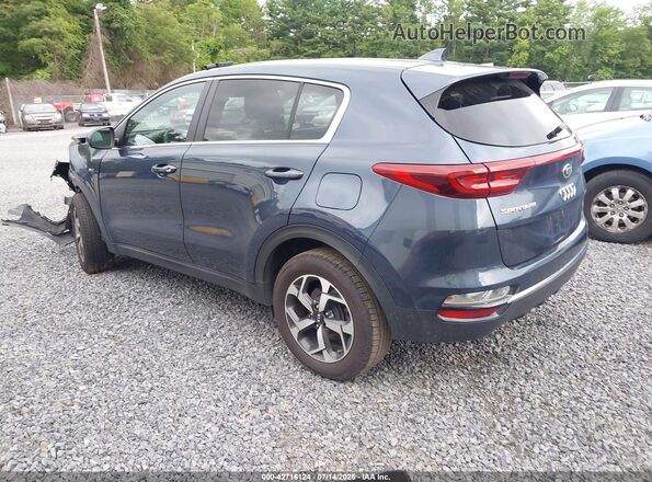 KNDPMCAC1M7899087 2021 KIA SPORTAGE Gray Trasero izquierdo