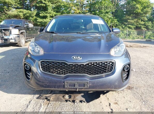 KNDPMCACXJ7489822 2018 KIA SPORTAGE Blue Вид задньої частини салону