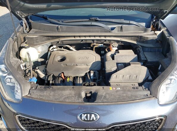 KNDPMCACXJ7489822 2018 KIA SPORTAGE Blue Вид ззаду