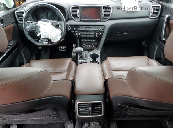 KNDPR3A68H7248296 2017 KIA SPORTAGE Tan Dashboard view