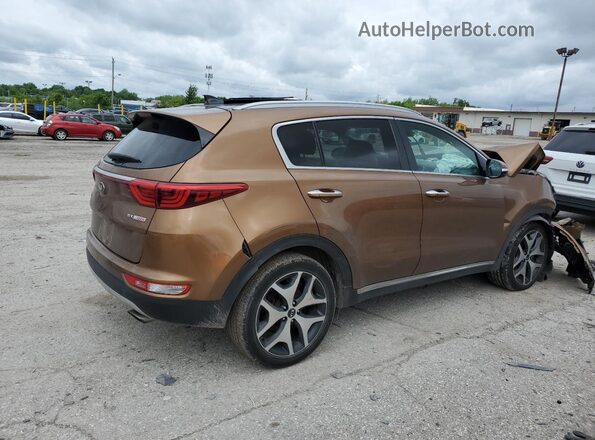 KNDPR3A68H7248296 2017 KIA SPORTAGE Tan Rear right