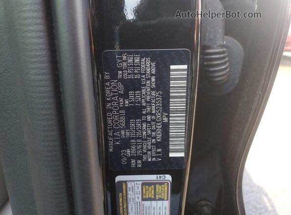 KNDRHDLGXR5235375 2024 KIA SORENTO Black 