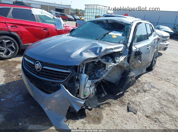 LRBFZNR40ND072592 2022 BUICK ENVISION Silver წინა მარცხენა ხედი სამი მეოთხედიდან