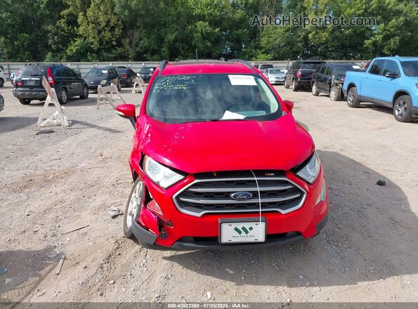 MAJ3P1TE6JC206502 2018 FORD ECOSPORT Red Instrument cluster view