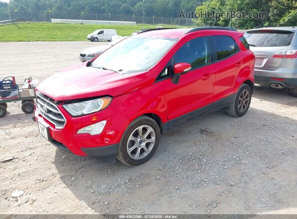 MAJ3P1TE6JC206502 2018 FORD ECOSPORT Red Front left